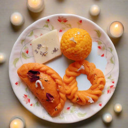 Assorted Mithai Candle Box | Festive Sweets-Inspired Decorative Candles