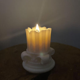 Classic Greek Pillar Candle  Perfect for Table Decor