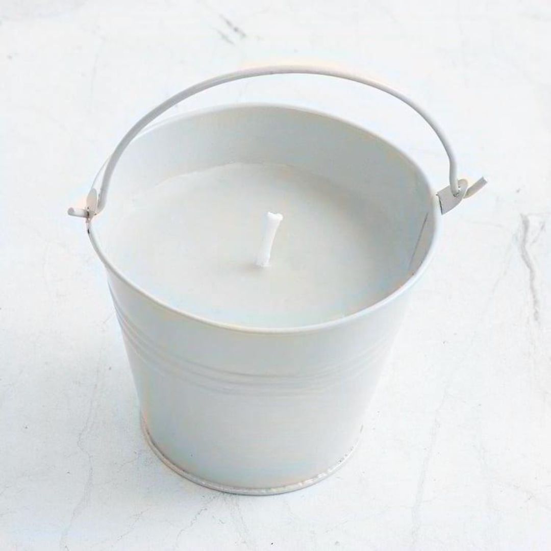 Color Pop Balti Candle  Vibrant Bucket-Shaped Decor