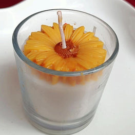 Glass Jar with Sunflower Candle Anniversary Gifts For Him