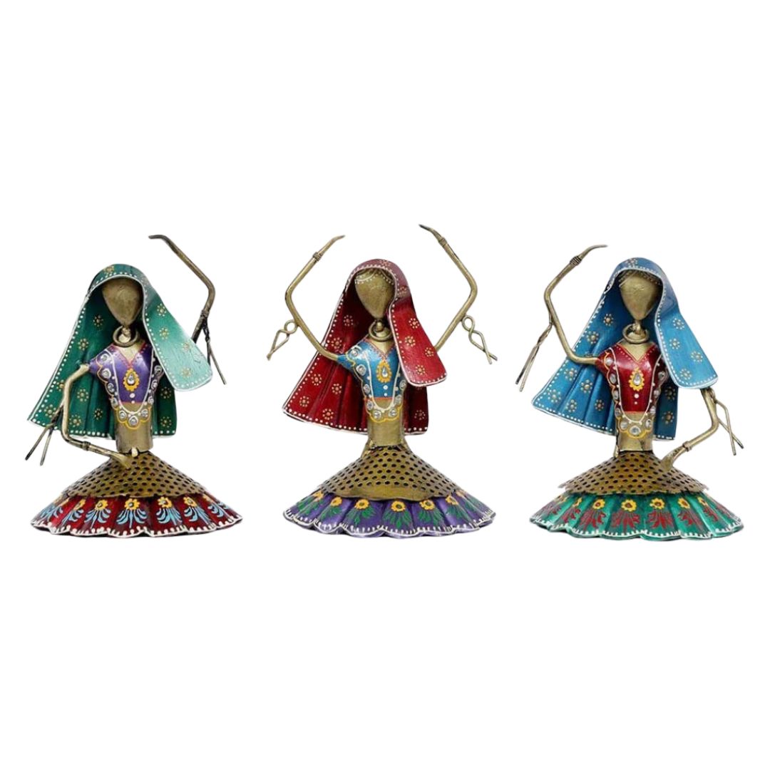 Iron Art Dancing Dolls Mini Set  Decorative Gift Idea