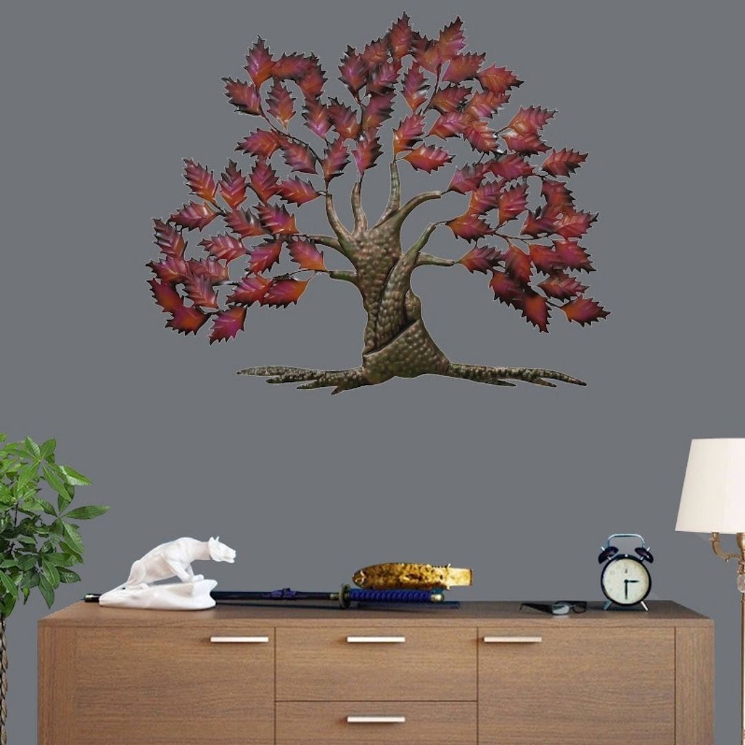 Iron Tree Wall Art with LED  Blessberries Home Decor