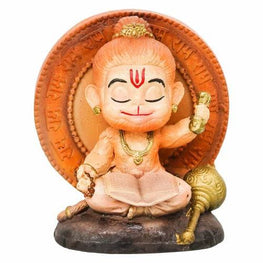 Meditating Bal Hanuman Idol  for Car Dashboard Statue