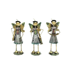 Mini Iron School Girl Set of 3  Tabletop Gift Decor