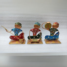 Mini Iron Sitting Musicians with Stand  Home & Office Gift