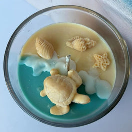 Ocean Shell Jar Candle  Coastal-Themed Scented Decor