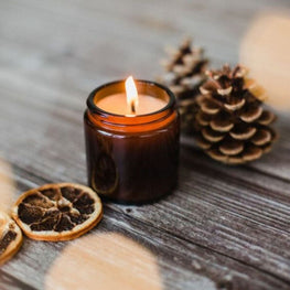 Set of 3 Amber Jar Candle Anniversary Gifts For Her