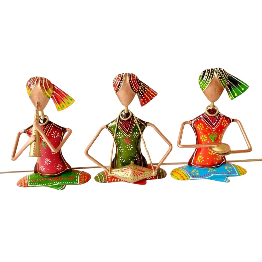 Set of 3 Iron Musical Figures  Home, Office & Gift Decor