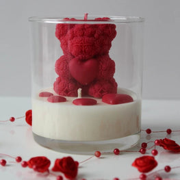 Teddy Candle Jar Valentines Gifts For Her