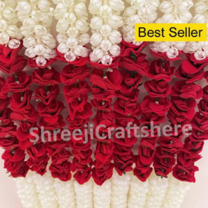 Rose Mogra Strings | 5 Ft' Mogra Decoration | Main Door, Wedding, Diwali, Puja, Home Decor