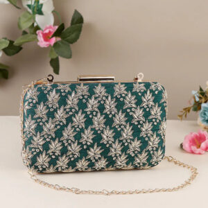 Embroidered Clutch Bag for Women | Handmade Ethnic Party Purse | Indian Bridal & Festive Clutch | Multiple Colors