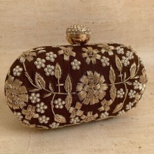 Embroidered Clutch Bag for Women | Handcrafted Clutch | Elegant Evening Bag | Minimalist Embroidered Purse | Multiple Colors