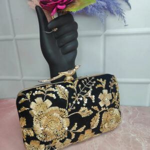 Embroidered Clutch Bag for Women | Handmade Ethnic Party Purse | Indian Bridal & Festive Clutch