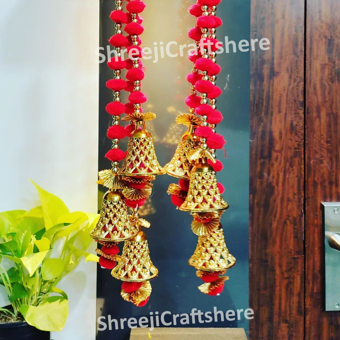 Pom Pom Wall Hangings | Indian Home Decor | Boho Wall Art | Festive & Wedding Decoration - Image 3