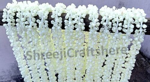 White Mogra Strings | 5 Feet' Mogra Decoration | Main Door, Wedding, Diwali, Puja, Home Decor - Image 2