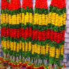 5 Feet' Marigold Fusion with Green Leaf | Floral Decoration | Main Door, Wedding, Diwali, Puja, Home Decor