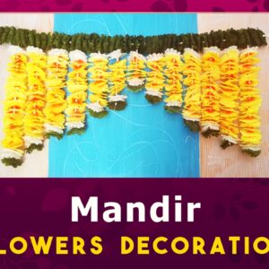 Fabric Mandir Style Toran Hanging for Door Decoration | Festive Bandhanwar | Multiple Sizes & Colors