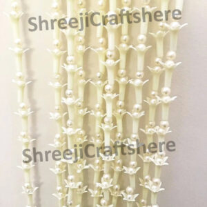 5 Feet' Pearl Tuberose Flower Strings | Artificial Rajnigandha Garlands | Wedding & Home Decoration Hanging