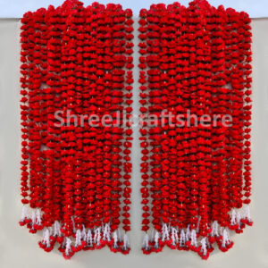 5 Feet' Rose Strings with bottom Tuberose | Main Door, Wedding, Diwali, Puja, Home Decor