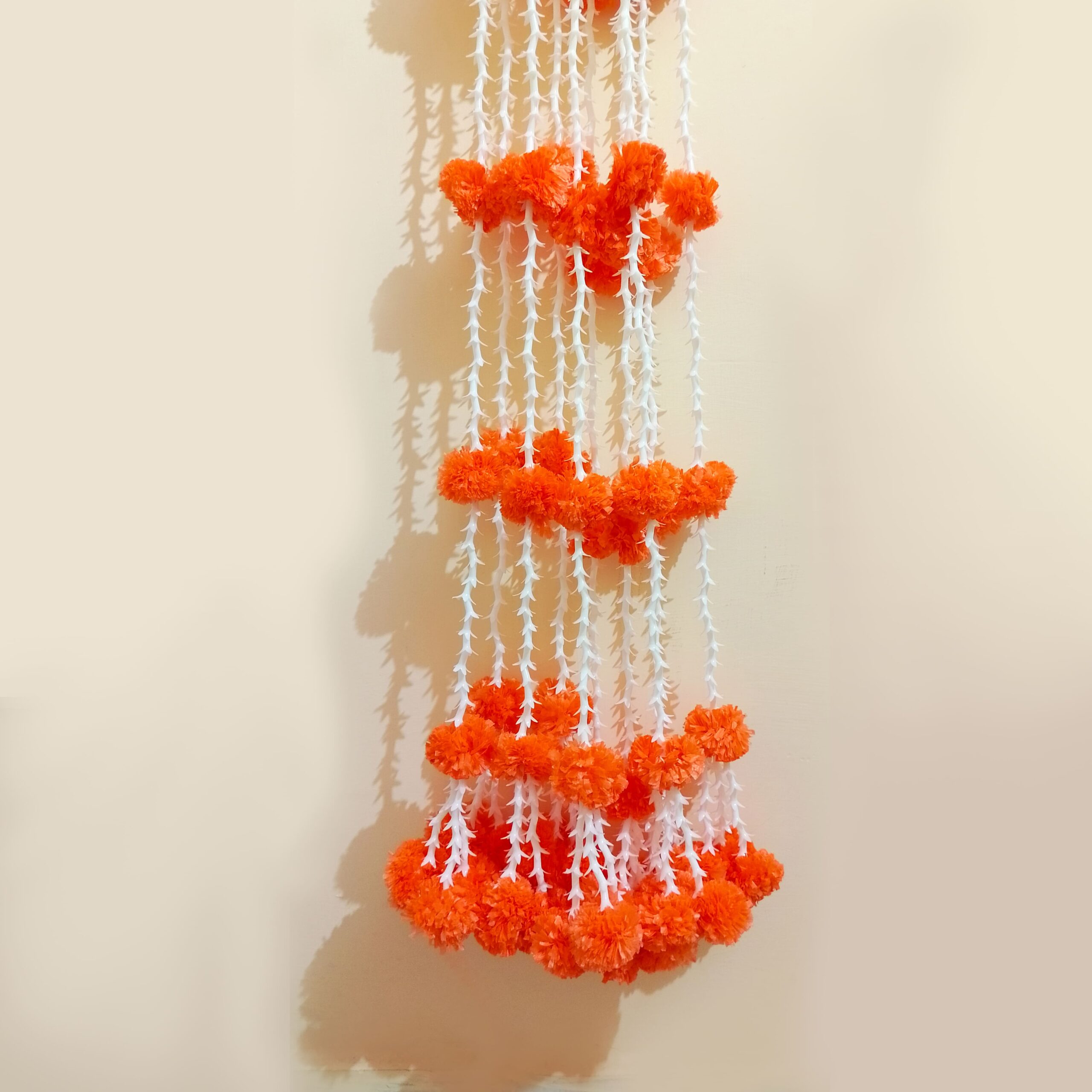 5 Feet' Tuberose Marigold Strings | Floral Decoration | Main Door, Wedding, Diwali, Puja, Home Decor | Multiple Colors - Image 2