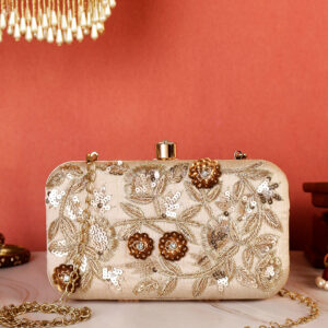 Embroidered Clutch Bag for Women | Handmade Ethnic Party Purse | Indian Bridal & Festive Clutch | Multiple Colors