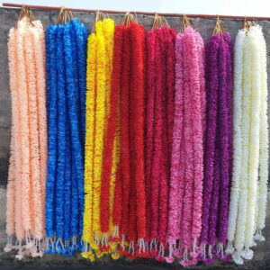 5 Feet' Jasmine Fusion with color options | Floral Decoration | Backdrop, Main Door, Wedding, Diwali, Puja, Home Decor