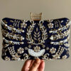 Embroidered Clutch Bag for Women | Handcrafted Clutch | Elegant Evening Bag | Minimalist Embroidered Purse | Multiple Colors