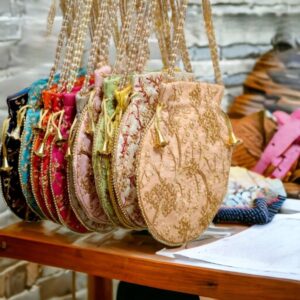 Embroidered Potli Bags for Return Gifts | Indian Wedding Favor Bags | Festive Potli Pouches | Bridal Gift Bags