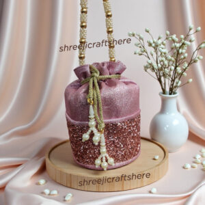 Heavy Embellished Potli Bag | Bridal Party Clutch | Ethnic Handbag for Weddings & Functions