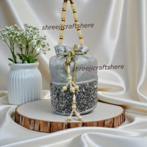 Heavy Embellished Potli Bag | Bridal Party Clutch | Ethnic Handbag for Weddings & Functions