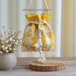 Heavy Embellished Potli Bag | Bridal Party Clutch | Ethnic Handbag for Weddings & Functions