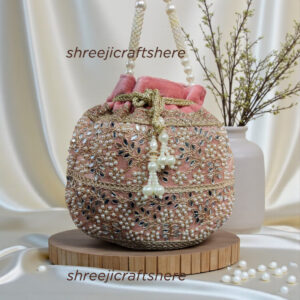 Heavy Embellished Potli Bag | Bridal Party Clutch | Ethnic Handbag for Weddings & Functions